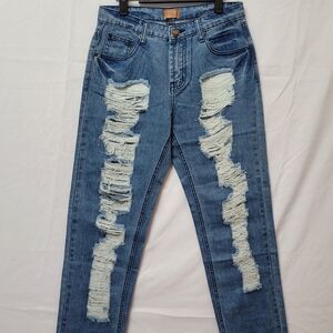POL Distressed Light-Blue Jeans NWOT SM